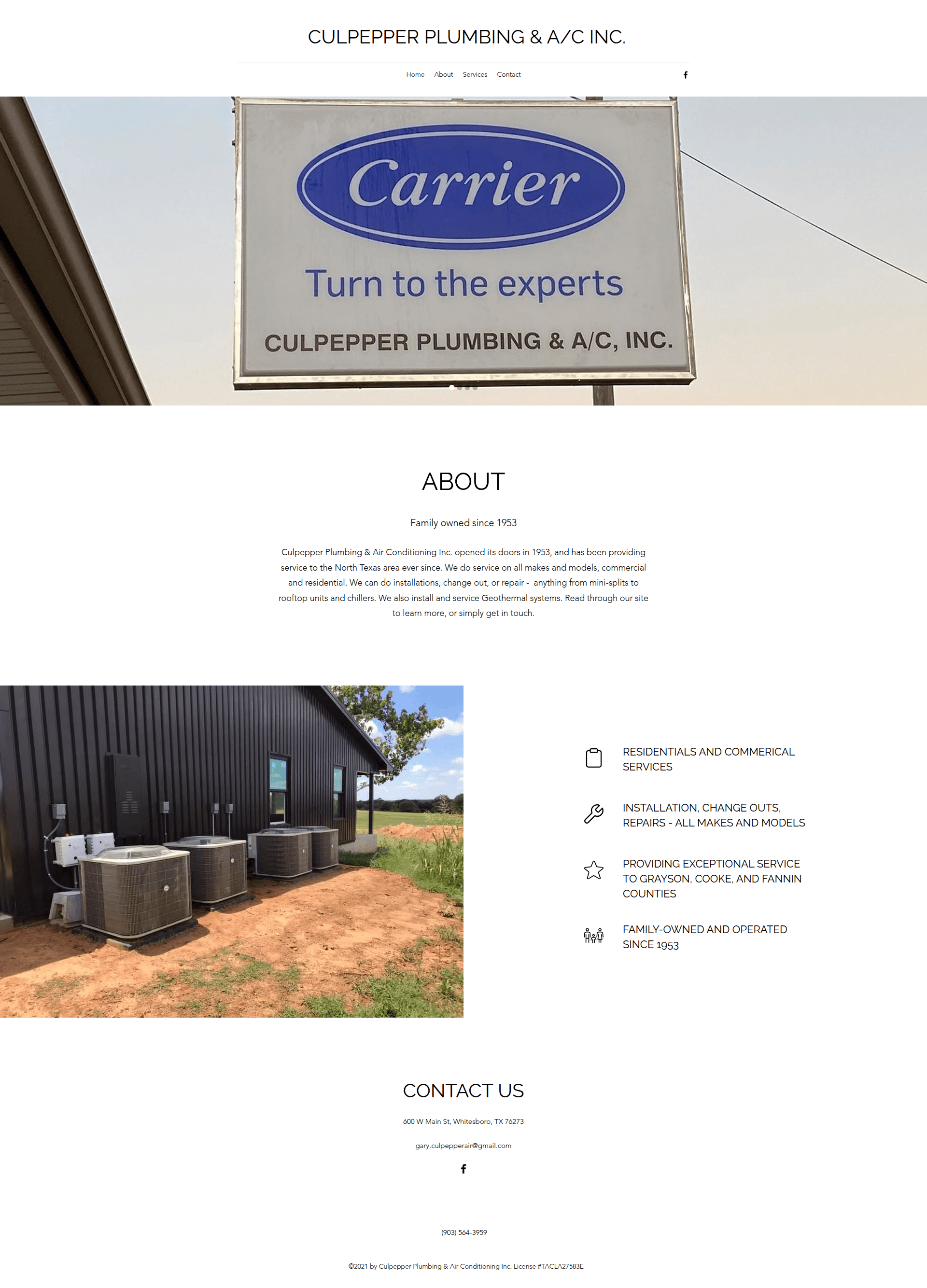 Culpepper Plumbing & A/C Inc. Logo